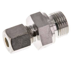 G 1/2'' Male x 8S Stainless steel Straight Compression Fitting with FKM Seal 630 Bar DIN 2353