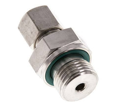 G 1/2'' Buitendraad x 8S RVS Rechte Knelfitting met FKM Afdichting 630 Bar DIN 2353