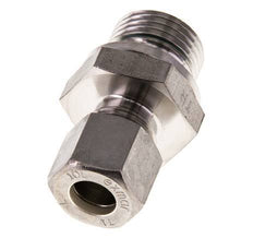 G 1/2'' Buitendraad x 10L RVS Rechte Knelfitting met FKM Afdichting 315 Bar DIN 2353