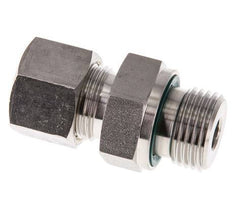 G 1/2'' Male x 12S Stainless steel Straight Compression Fitting with FKM Seal 630 Bar DIN 2353