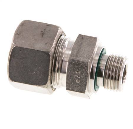 G 1/2'' Buitendraad x 20S RVS Rechte Knelfitting met FKM Afdichting 400 Bar DIN 2353