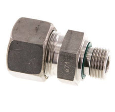G 1/2'' Buitendraad x 20S RVS Rechte Knelfitting met FKM Afdichting 400 Bar DIN 2353