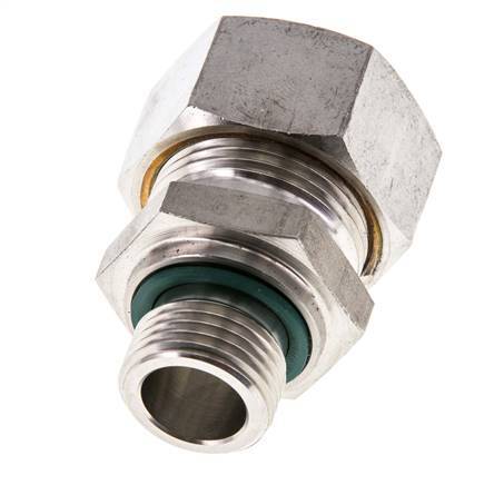 G 1/2'' Buitendraad x 22L RVS Rechte Knelfitting met FKM Afdichting 160 Bar DIN 2353