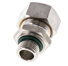 G 1/2'' Buitendraad x 22L RVS Rechte Knelfitting met FKM Afdichting 160 Bar DIN 2353