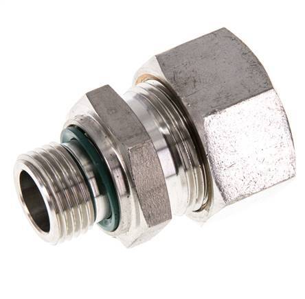 G 1/2'' Buitendraad x 22L RVS Rechte Knelfitting met FKM Afdichting 160 Bar DIN 2353