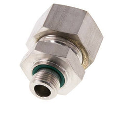G 1/2'' Buitendraad x 25S RVS Rechte Knelfitting met FKM Afdichting 400 Bar DIN 2353