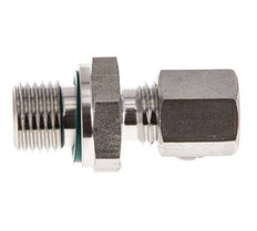 G 1/4'' Buitendraad x 6L RVS Rechte Knelfitting met FKM Afdichting 315 Bar DIN 2353