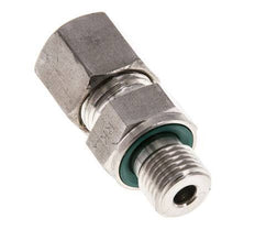 G 1/4'' Buitendraad x 8S RVS Rechte Knelfitting met FKM Afdichting 630 Bar DIN 2353