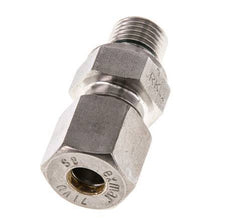 G 1/4'' Buitendraad x 8S RVS Rechte Knelfitting met FKM Afdichting 630 Bar DIN 2353