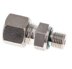 G 1/4'' Buitendraad x 10S RVS Rechte Knelfitting met FKM Afdichting 630 Bar DIN 2353