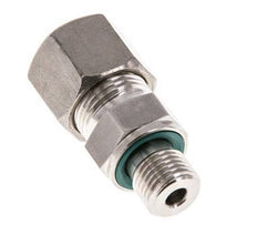 G 1/4'' Buitendraad x 10S RVS Rechte Knelfitting met FKM Afdichting 630 Bar DIN 2353