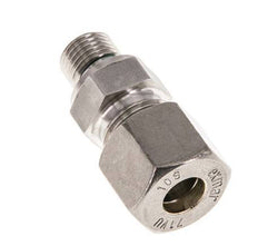 G 1/4'' Buitendraad x 10S RVS Rechte Knelfitting met FKM Afdichting 630 Bar DIN 2353