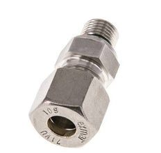 G 1/4'' Buitendraad x 10S RVS Rechte Knelfitting met FKM Afdichting 630 Bar DIN 2353