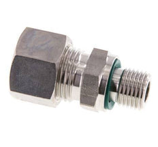 G 1/4'' Buitendraad x 12L RVS Rechte Knelfitting met FKM Afdichting 315 Bar DIN 2353