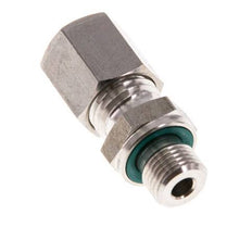 G 1/8'' Buitendraad x 6L RVS Rechte Knelfitting met FKM Afdichting 315 Bar DIN 2353