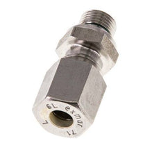 G 1/8'' Buitendraad x 6L RVS Rechte Knelfitting met FKM Afdichting 315 Bar DIN 2353