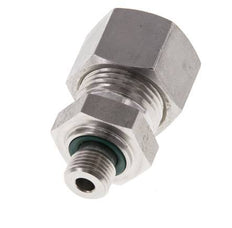 G 1/8'' Buitendraad x 12L RVS Rechte Knelfitting met FKM Afdichting 315 Bar DIN 2353