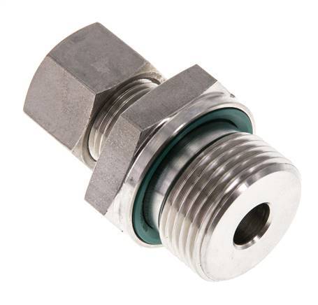 G 3/4'' Buitendraad x 12L RVS Rechte Knelfitting met FKM Afdichting 315 Bar DIN 2353