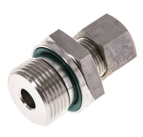 G 3/4'' Buitendraad x 12L RVS Rechte Knelfitting met FKM Afdichting 315 Bar DIN 2353