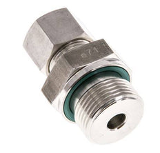 G 3/4'' Buitendraad x 12S RVS Rechte Knelfitting met FKM Afdichting 630 Bar DIN 2353