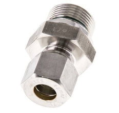 G 3/4'' Buitendraad x 12S RVS Rechte Knelfitting met FKM Afdichting 630 Bar DIN 2353