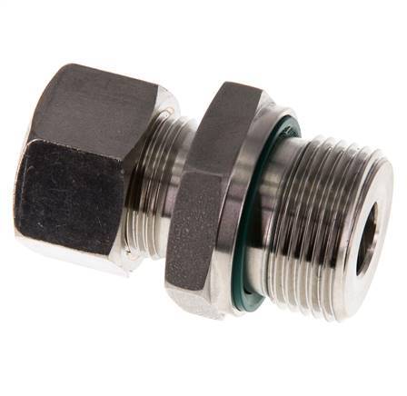 G 3/4'' Buitendraad x 15L RVS Rechte Knelfitting met FKM Afdichting 315 Bar DIN 2353