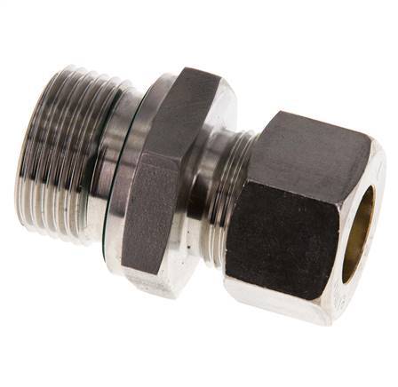 G 3/4'' Buitendraad x 15L RVS Rechte Knelfitting met FKM Afdichting 315 Bar DIN 2353