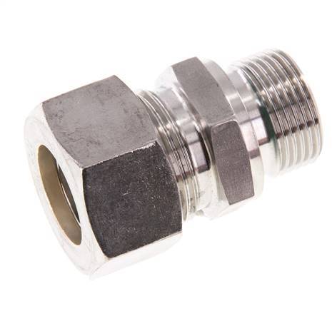 G 3/4'' Buitendraad x 22L RVS Rechte Knelfitting met FKM Afdichting 160 Bar DIN 2353