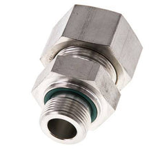G 3/4'' Buitendraad x 25S RVS Rechte Knelfitting met FKM Afdichting 400 Bar DIN 2353