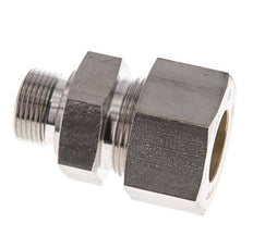 G 3/4'' Buitendraad x 25S RVS Rechte Knelfitting met FKM Afdichting 400 Bar DIN 2353