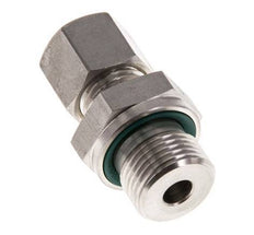 G 3/8'' Buitendraad x 8L RVS Rechte Knelfitting met FKM Afdichting 315 Bar DIN 2353