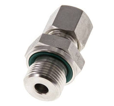G 3/8'' Buitendraad x 8L RVS Rechte Knelfitting met FKM Afdichting 315 Bar DIN 2353