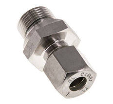 G 3/8'' Buitendraad x 8L RVS Rechte Knelfitting met FKM Afdichting 315 Bar DIN 2353