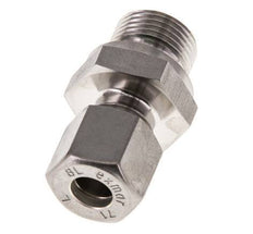 G 3/8'' Buitendraad x 8L RVS Rechte Knelfitting met FKM Afdichting 315 Bar DIN 2353