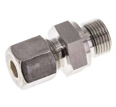 G 3/8'' Buitendraad x 8S RVS Rechte Knelfitting met FKM Afdichting 630 Bar DIN 2353