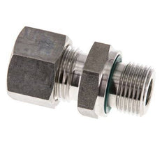 G 3/8'' Buitendraad x 12L RVS Rechte Knelfitting met FKM Afdichting 315 Bar DIN 2353