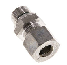 G 3/8'' Buitendraad x 12L RVS Rechte Knelfitting met FKM Afdichting 315 Bar DIN 2353