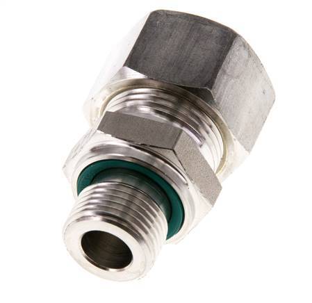 G 3/8'' Buitendraad x 15L RVS Rechte Knelfitting met FKM Afdichting 315 Bar DIN 2353
