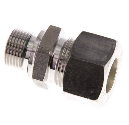 G 3/8'' Buitendraad x 15L RVS Rechte Knelfitting met FKM Afdichting 315 Bar DIN 2353