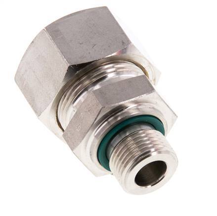 G 3/8'' Buitendraad x 18L RVS Rechte Knelfitting met FKM Afdichting 315 Bar DIN 2353