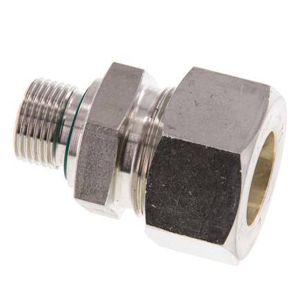 G 3/8'' Buitendraad x 18L RVS Rechte Knelfitting met FKM Afdichting 315 Bar DIN 2353