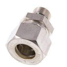 G 3/8'' Buitendraad x 18L RVS Rechte Knelfitting met FKM Afdichting 315 Bar DIN 2353