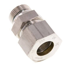 G 1'' Buitendraad x 25S RVS Rechte Knelfitting met FKM Afdichting 400 Bar DIN 2353