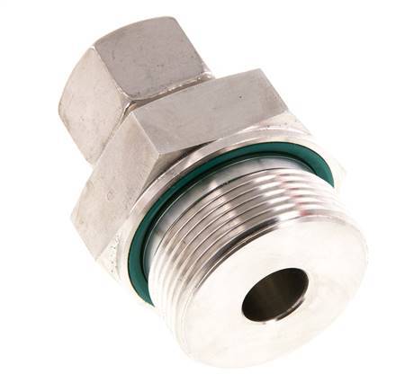 G 1 1/2'' Buitendraad x 20S RVS Rechte Knelfitting met FKM Afdichting 400 Bar DIN 2353