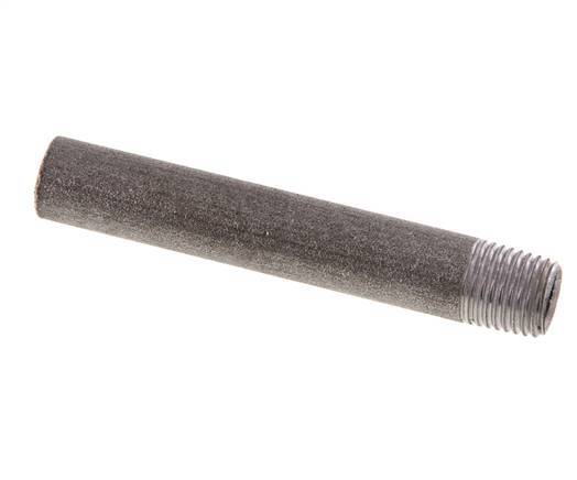 R 1/4'' Male x 13.5mm Steel Pipe Nipple with Welding End 50 Bar DIN 2982 - 80mm [2 Pieces]