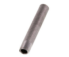 R 1/4'' Male x 13.5mm Steel Pipe Nipple with Welding End 50 Bar DIN 2982 - 80mm [2 Pieces]