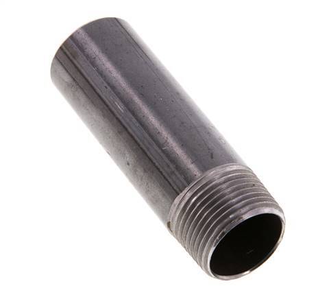 R 3/4'' Male x 26.9mm Steel Pipe Nipple with Welding End 50 Bar DIN 2982 - 80mm [5 Pieces]