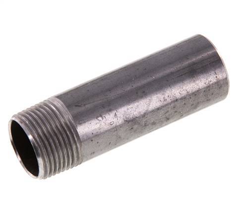 R 3/4'' Male x 26.9mm Steel Pipe Nipple with Welding End 50 Bar DIN 2982 - 80mm [5 Pieces]