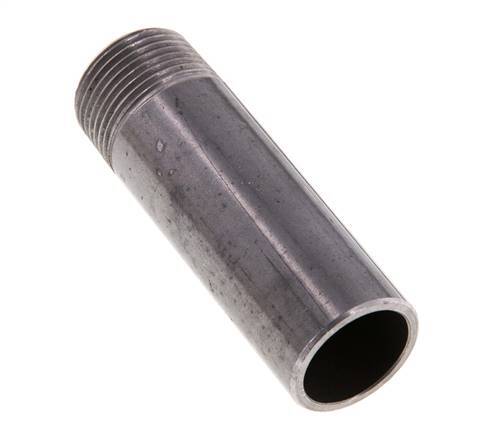 R 3/4'' Male x 26.9mm Steel Pipe Nipple with Welding End 50 Bar DIN 2982 - 80mm [5 Pieces]