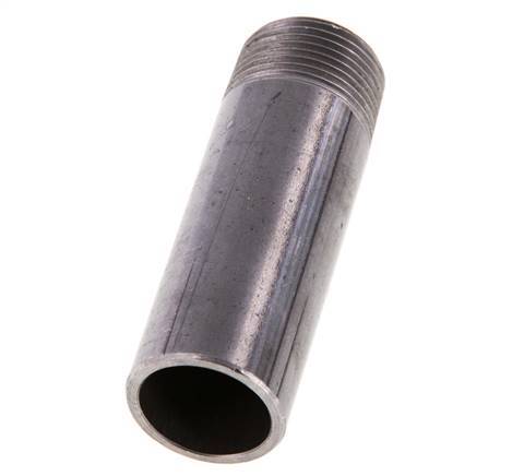 R 3/4'' Male x 26.9mm Steel Pipe Nipple with Welding End 50 Bar DIN 2982 - 80mm [5 Pieces]